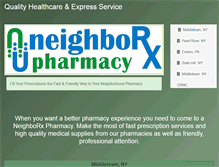 Tablet Screenshot of neighborxpharmacy.com